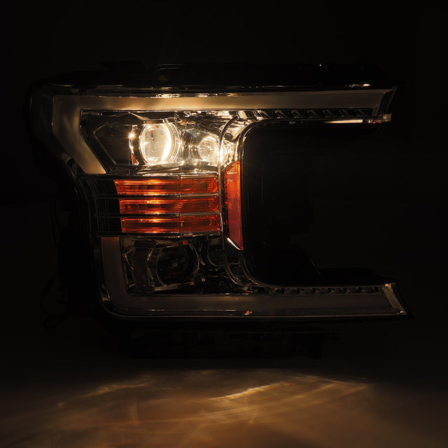 18-20 Ford F150 PRO-Series Halogen Projector Headlights Chrome