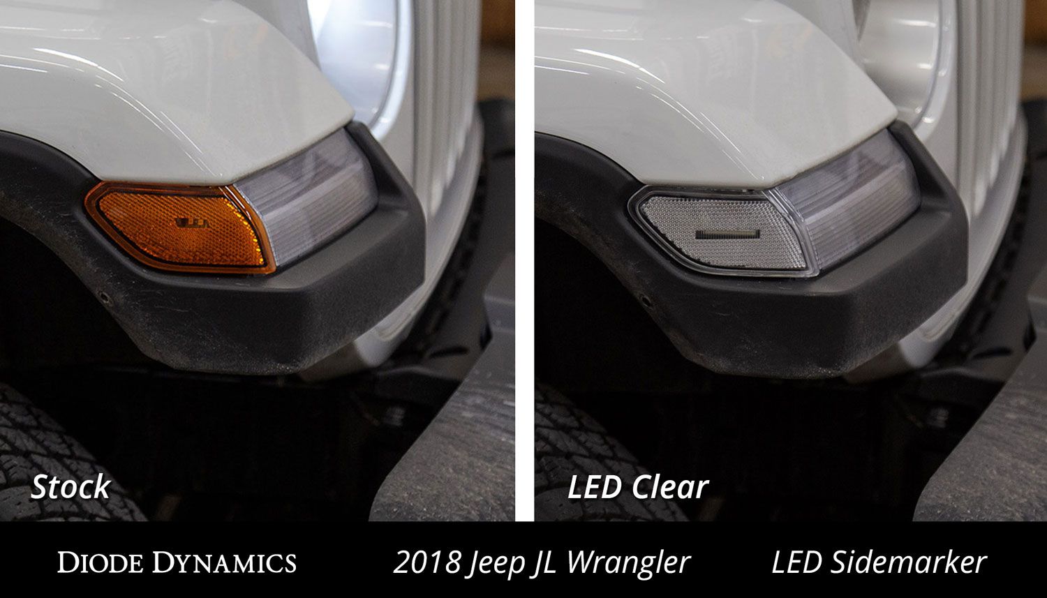 LED Sidemarkers for 2018-2025 Jeep JL Wrangler (pair)
