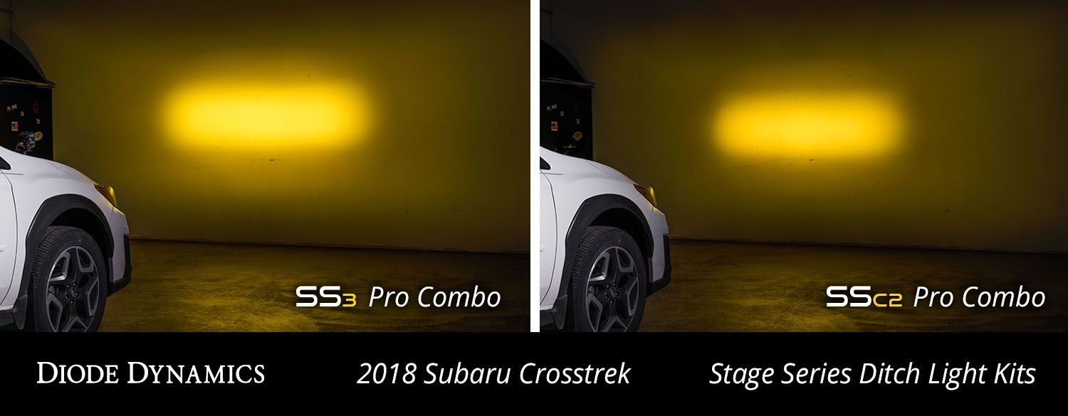 Stage Series Backlit Ditch Light Kit for 2018-2023 Subaru Crosstrek