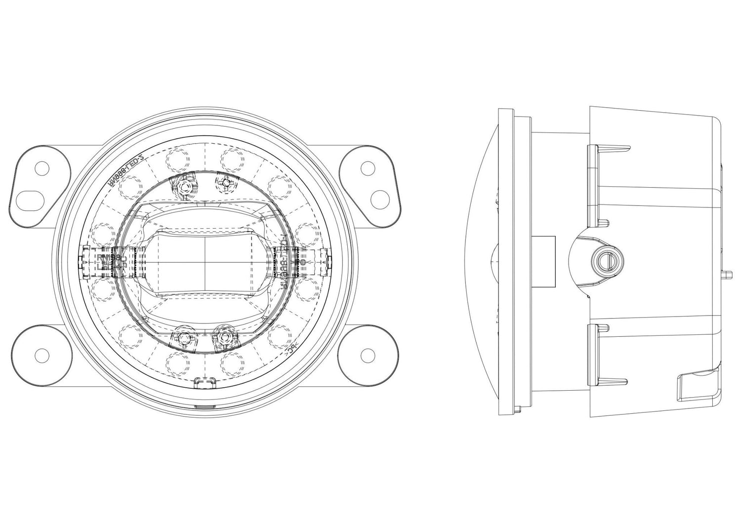 18-23 Jeep Wrangler JL (Rubicon/Sahara with OE Plastic Bumper) / Gladiator JT DoubleTap Dual Color LED Projector Fog Lights