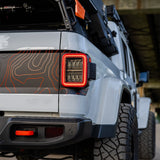 19-25 Jeep Gladiator JT NOVA-Series Prismatic LED Tail Lights Alpha-Black