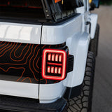 19-25 Jeep Gladiator JT NOVA-Series Prismatic LED Tail Lights Alpha-Black