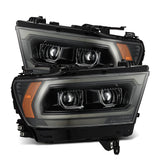 Phares halogènes à projecteur Alpha-Black de la série PRO pour Ram 1500 (style MK II 2500) 19-24