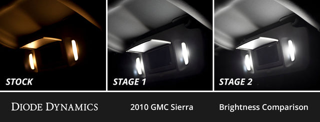 Interior LED Kit for 2007-2013 GMC Sierra, Cool White Stage 1