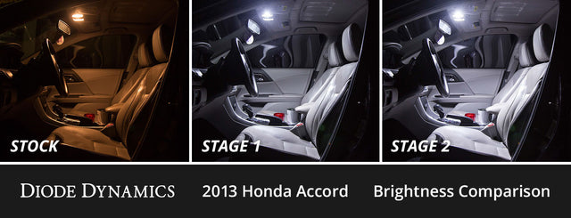 Interior LED Kit for 2013-2017 Honda Accord, Cool White Stage 1