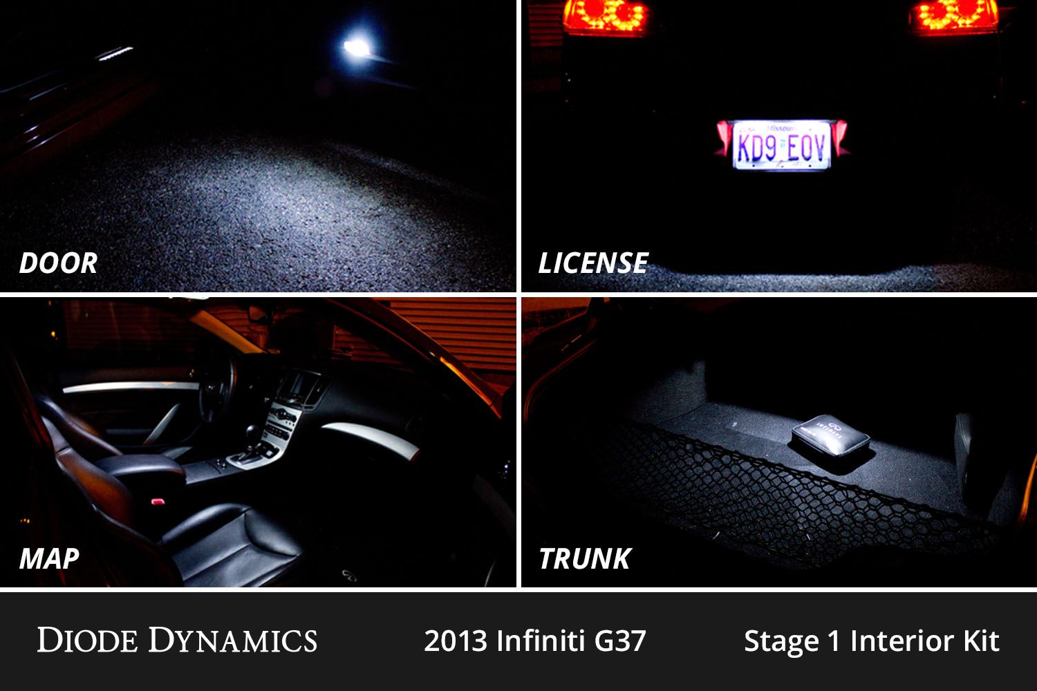 Interior LED Conversion Kit for 2008-2013 Infiniti G37 Coupe