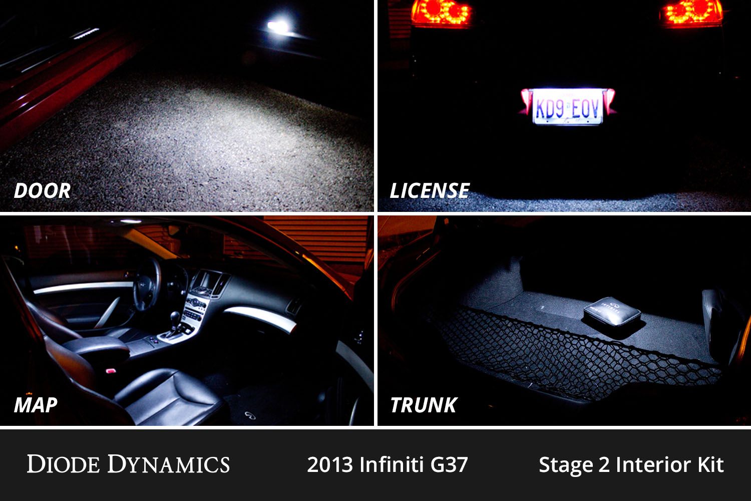 Interior LED Conversion Kit for 2009-2013 Infiniti G37 Sedan