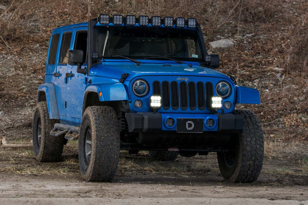 Kit de barre lumineuse LED pour pare-chocs Jeep Jl 2018-2022 Wrangler