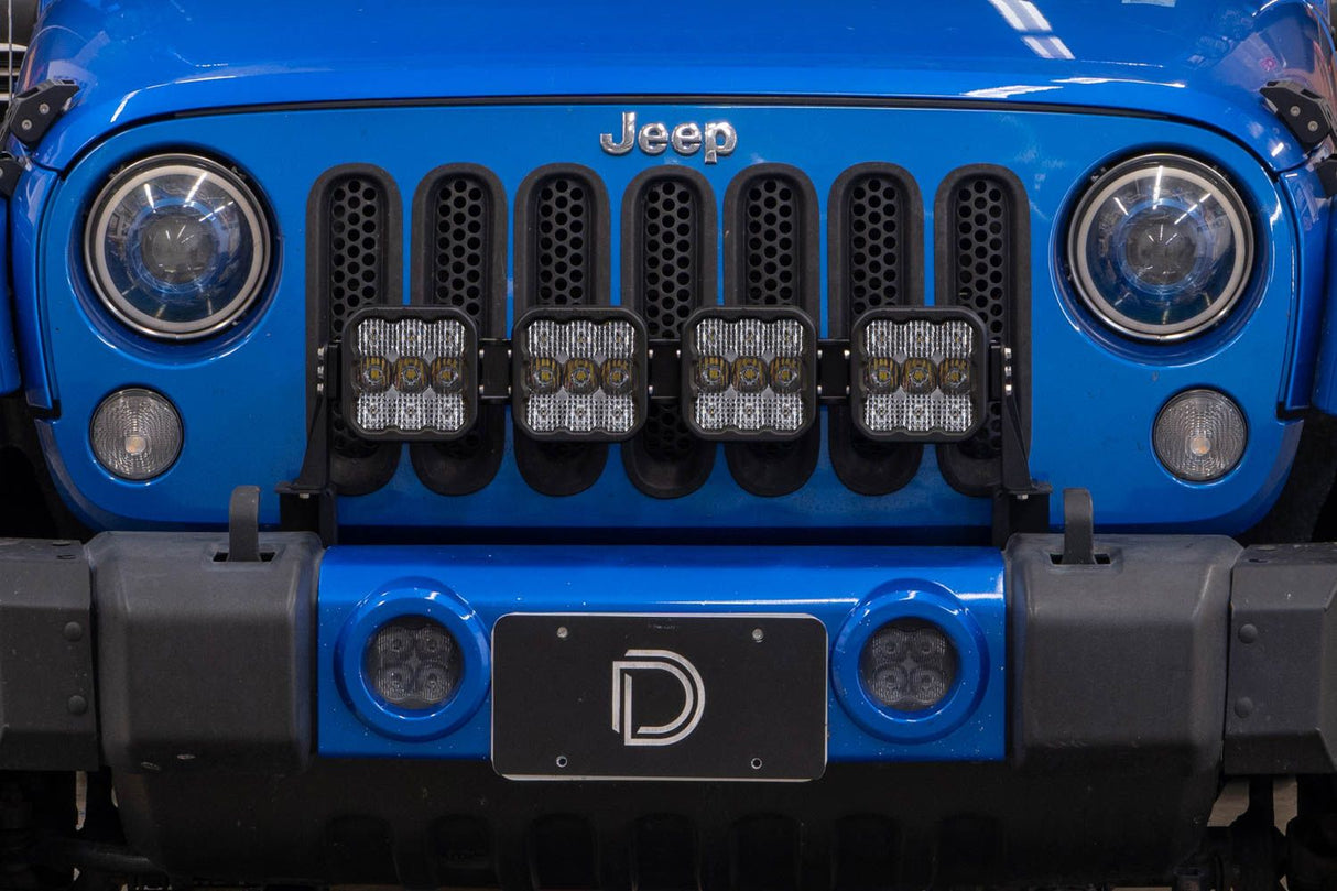 Kit de barre lumineuse LED pour pare-chocs Jeep Jl 2018-2022 Wrangler
