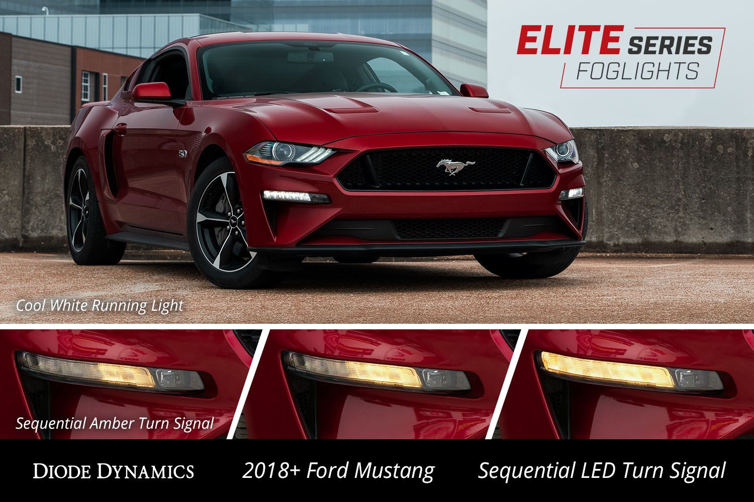 Phares antibrouillard combinés Elite Series pour Ford Mustang (USDM) 2018-2023 (paire)