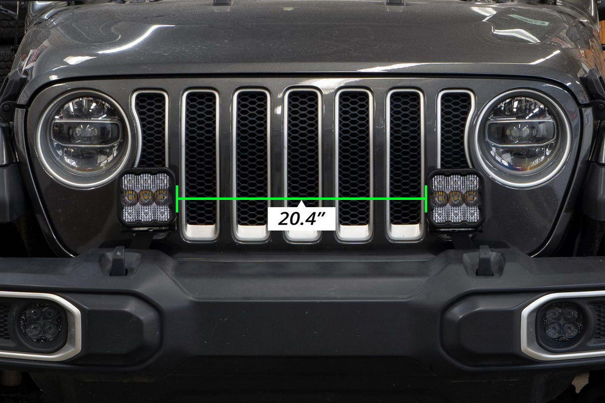 Kit de barre lumineuse LED pour pare-chocs Jeep Jl 2018-2022 Wrangler