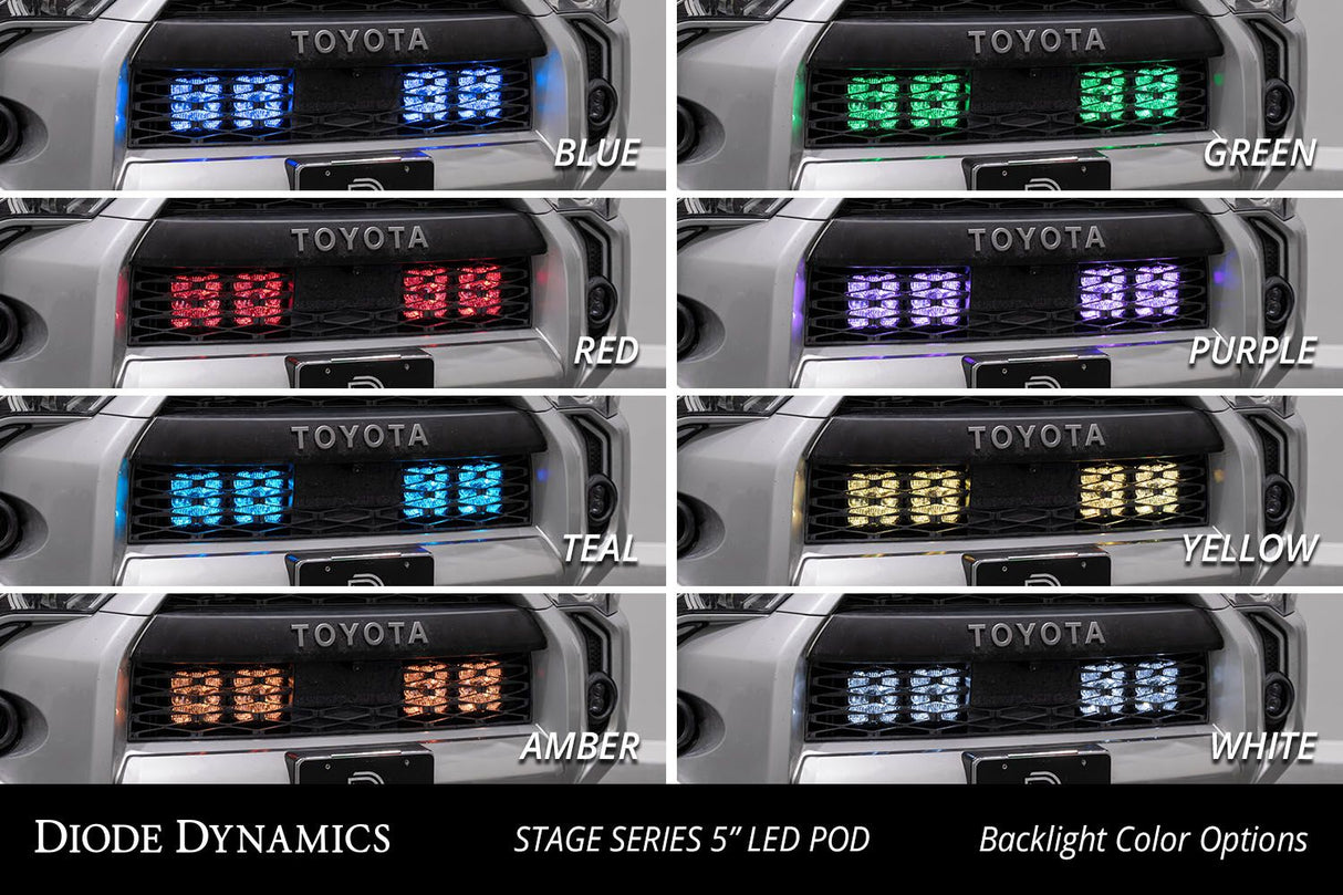 SS5 Stealth Grille LED Pod Kit for 2014-2024 Toyota 4Runner