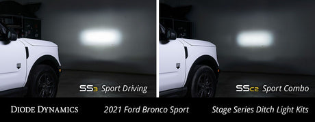 Stage Series Backlit Ditch Light Kit for 2021-2025 Ford Bronco Sport