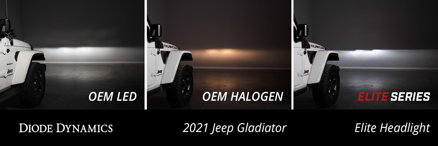 Elite LED Headlights for 2018-2025 Jeep JL Wrangler
