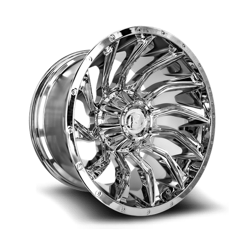 XF OFFROAD - XF 224 CHROME | 20x12 / -44 Offset / 8x170/8x165.1 Bolt Pattern | XF-224201281701651-44C