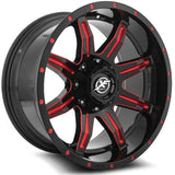 XF OFFROAD - XF-215 | 20x10 / -24 Offset / 5x127/5x139.7 Bolt Pattern | XF-215201051271397-24GBMLR