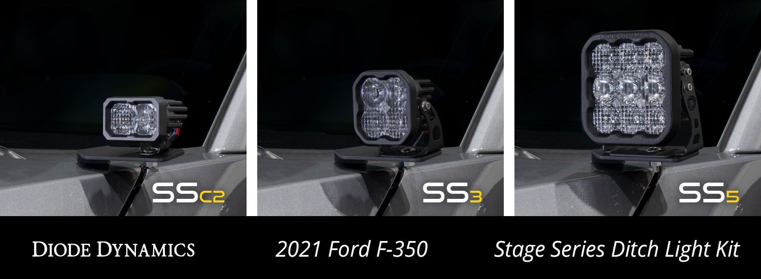 Stage Series Backlit Ditch Light Kit for 2017-2022 Ford Super Duty