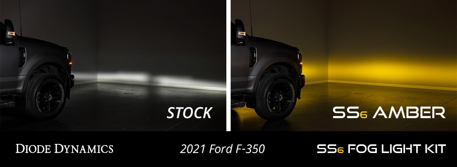 Kit de phares antibrouillard à LED SS6 pour Ford Super Duty 2020-2022 (avec phares antibrouillard à LED)