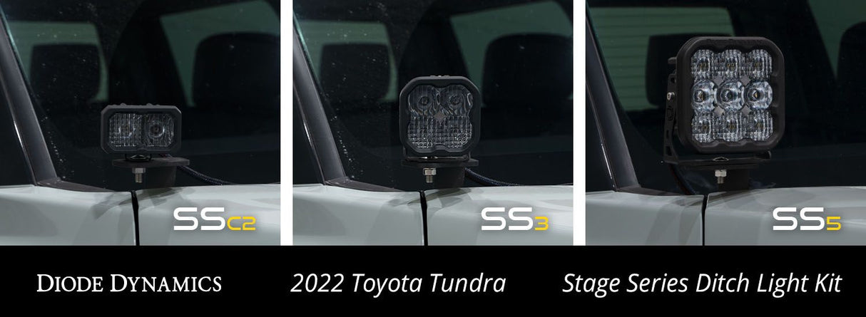 Stage Series Backlit Ditch Light Kit for 2022-2023 Toyota Tundra