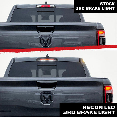 Dodge 19-25 RAM 1500 Red LED 3rd Brake Light with Cargo Bed Camera and Smoked Lens