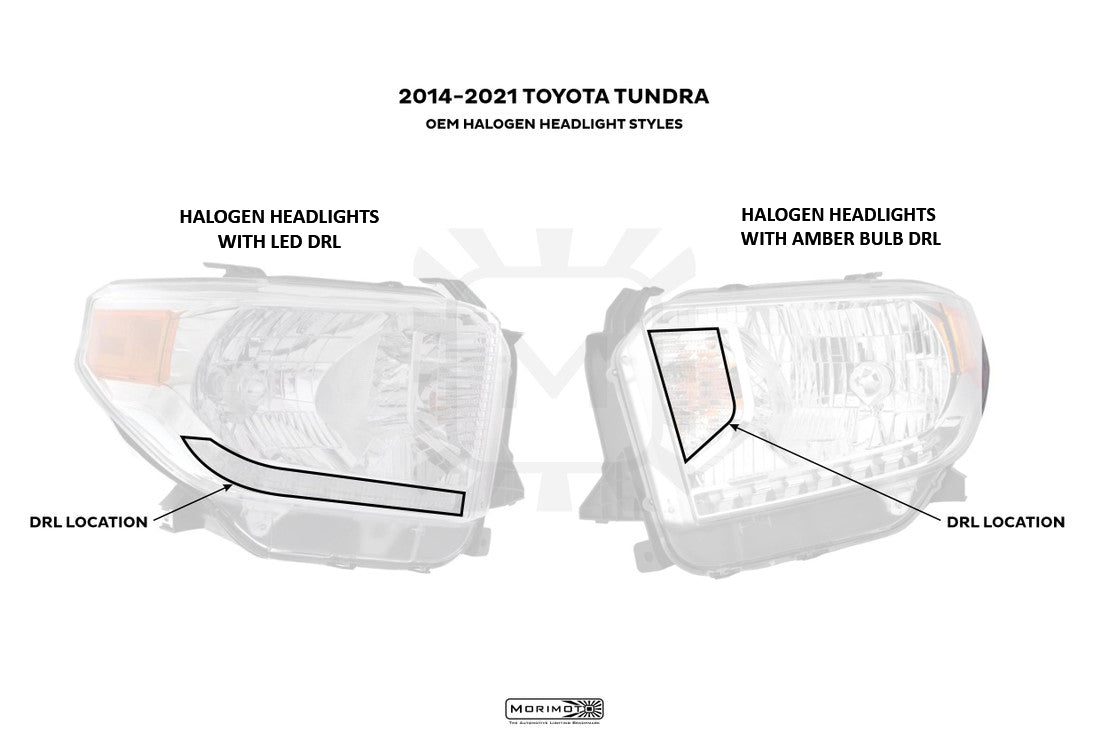 Conversion Harness for Halogen Tundra with LED DRL (Convert to OEM LED Headlights) (SINGLE)