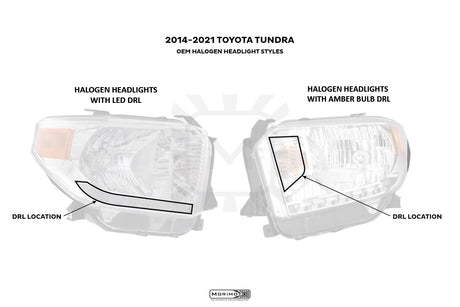Conversion Harness for Halogen Tundra with LED DRL (Convert to OEM LED Headlights) (SINGLE)