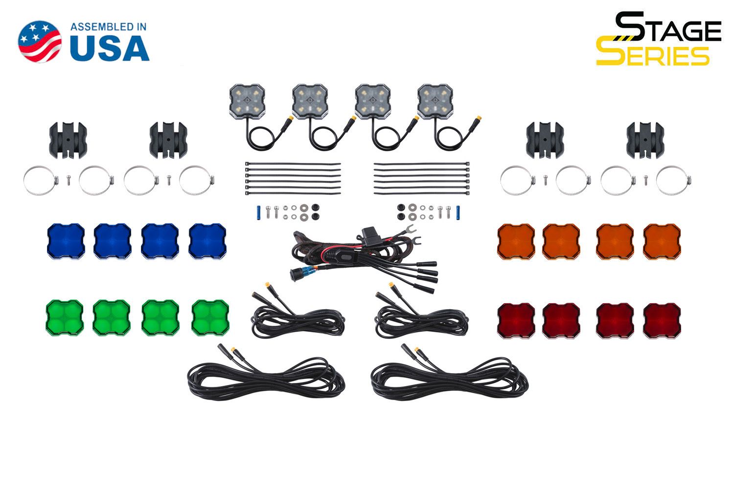 Stage Series Universal Rock Light SXS Installer Kit (4-pack)