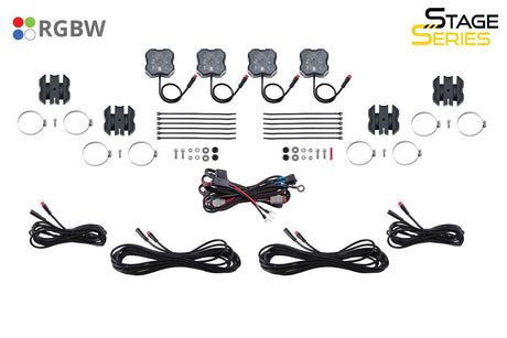 Stage Series Universal Rock Light SXS Installer Kit (4-pack)