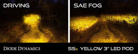 Stage Series 3" Ss3 Jaune Led Pod Standard (Paire)