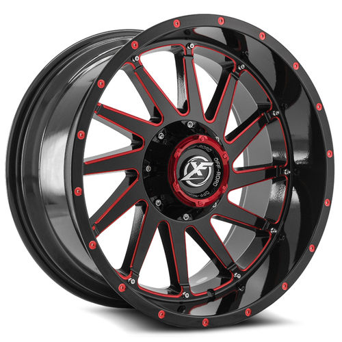 XF OFFROAD - XF-216 | 20x10 / -12 Offset / 5x127/5x139.7 Bolt Pattern | XF-216201051271397-12GBMLR