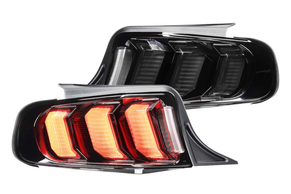 Feux arrière à LED pour Ford Mustang (10-12) Facelift XB (fumés)