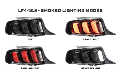 Feux arrière à LED pour Ford Mustang (10-12) Facelift XB (fumés)