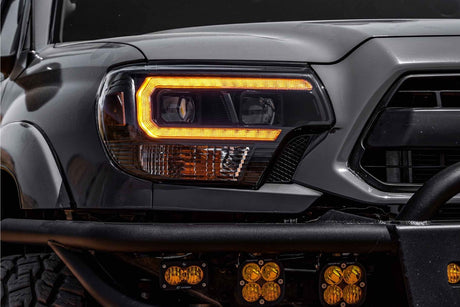 Toyota Tacoma (12-15) XB Hybrid Led Headlights (Amber Drl)