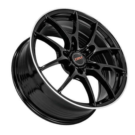 DIM - WC001 LÈVRE ARGENT NOIRE | 18x8 / 40 Décalage / 5x108 Modèle de boulon | 1744-8