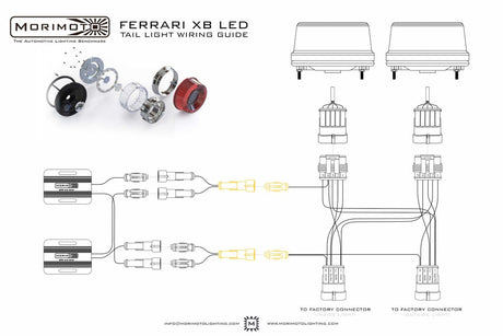 Feux arrière à LED Ferrari F355 (95-98) XB