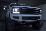 92-96 Ford F-Series/Bronco PRO-Series Halogen Projector Headlights Black