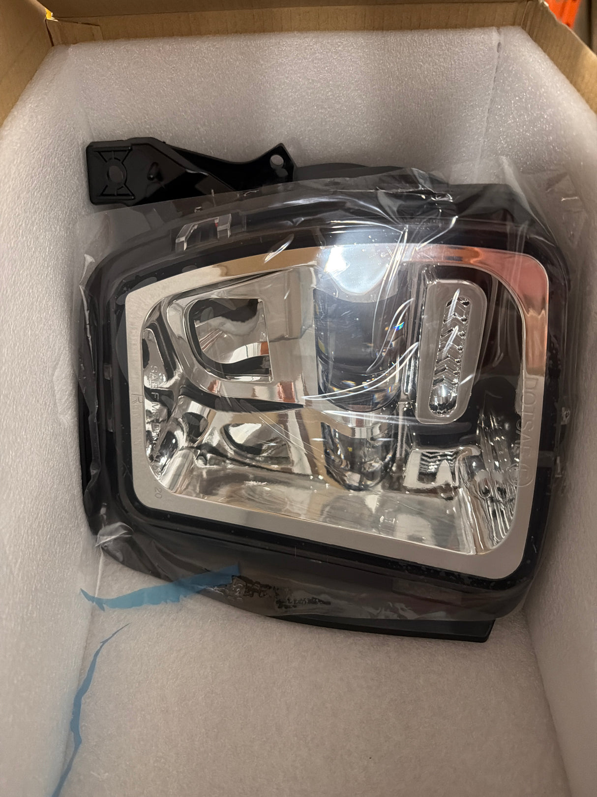 Ram vertical fog lights set chrome - LED