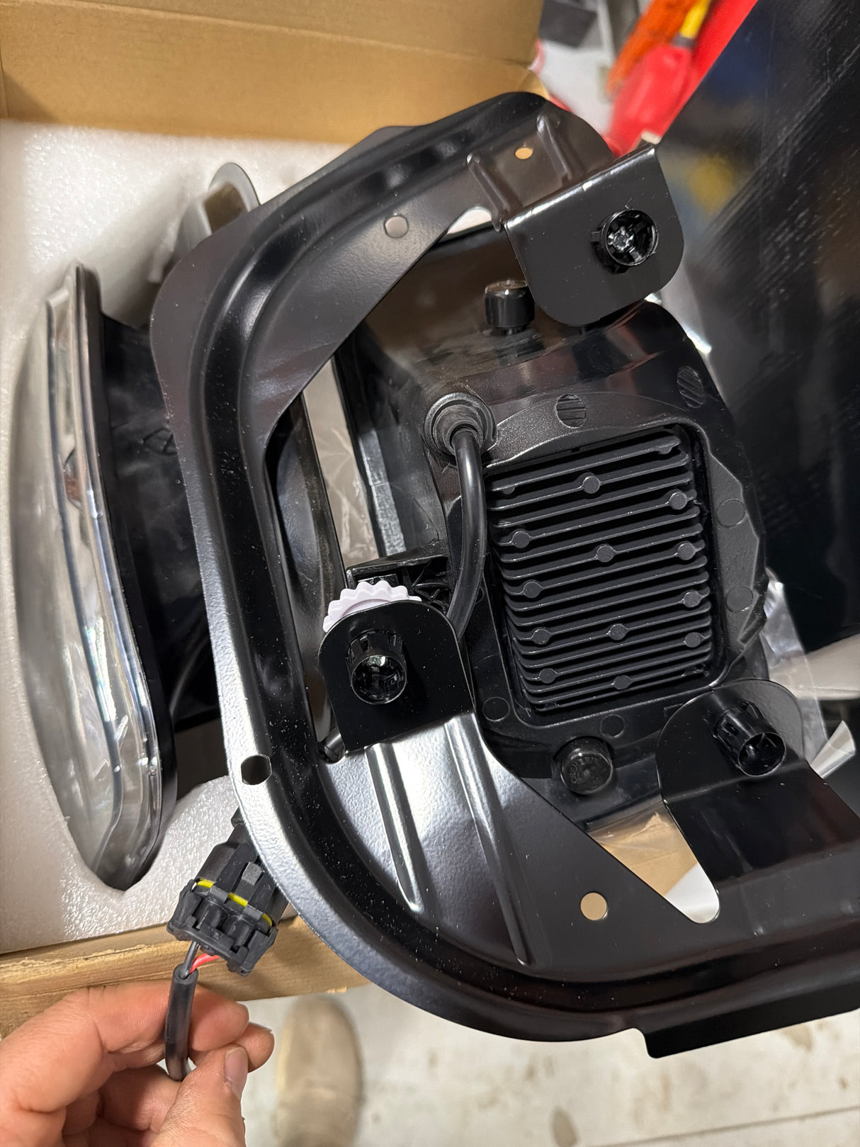 Ram horizontal fog lights set led chrome