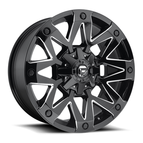 Carburant 1PC - D555 AMBUSH | 20X10 / -18 Offset / 6X135/6X139.7 Modèle de boulon | D55520009847