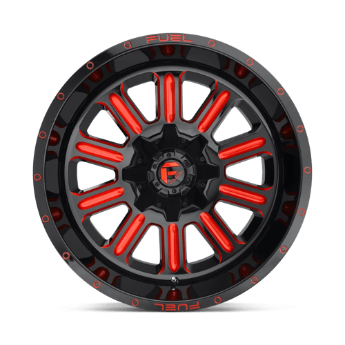 Carburant 1PC - D621 HARDLINE | 22X12 / -44 Offset / 8X165.1 Modèle de boulon | D62122208247