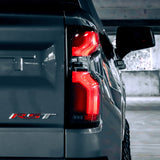 19-25 Chevrolet Silverado 1500 / 20-25 Silverado 2500HD/3500HD LUXX-Series LED Tail Lights Black Red