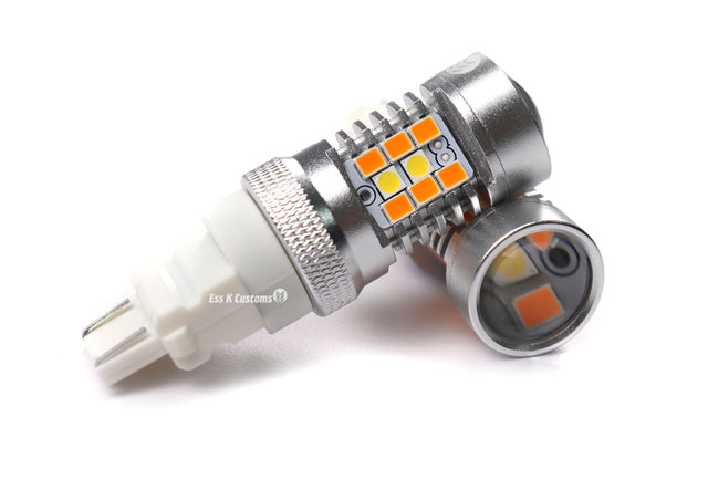 7443: Silver Series Switchback Turn Signal LED Bulbs