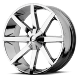 KMC - KM651 SLIDE | 20X8.5 / 38 Offset / 5X114.3/5X120.65 Bolt Pattern | KM65128504238