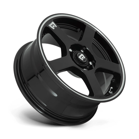 Motegi MR116 FS5 17x7 5x108 / 5x114.3 - Gloss Black w/ Machined Flange