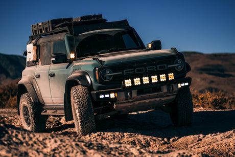 Kit de barres lumineuses CrossLink pour calandre SS5 pour Ford Bronco 2021-2025 (avec pare-chocs en acier)