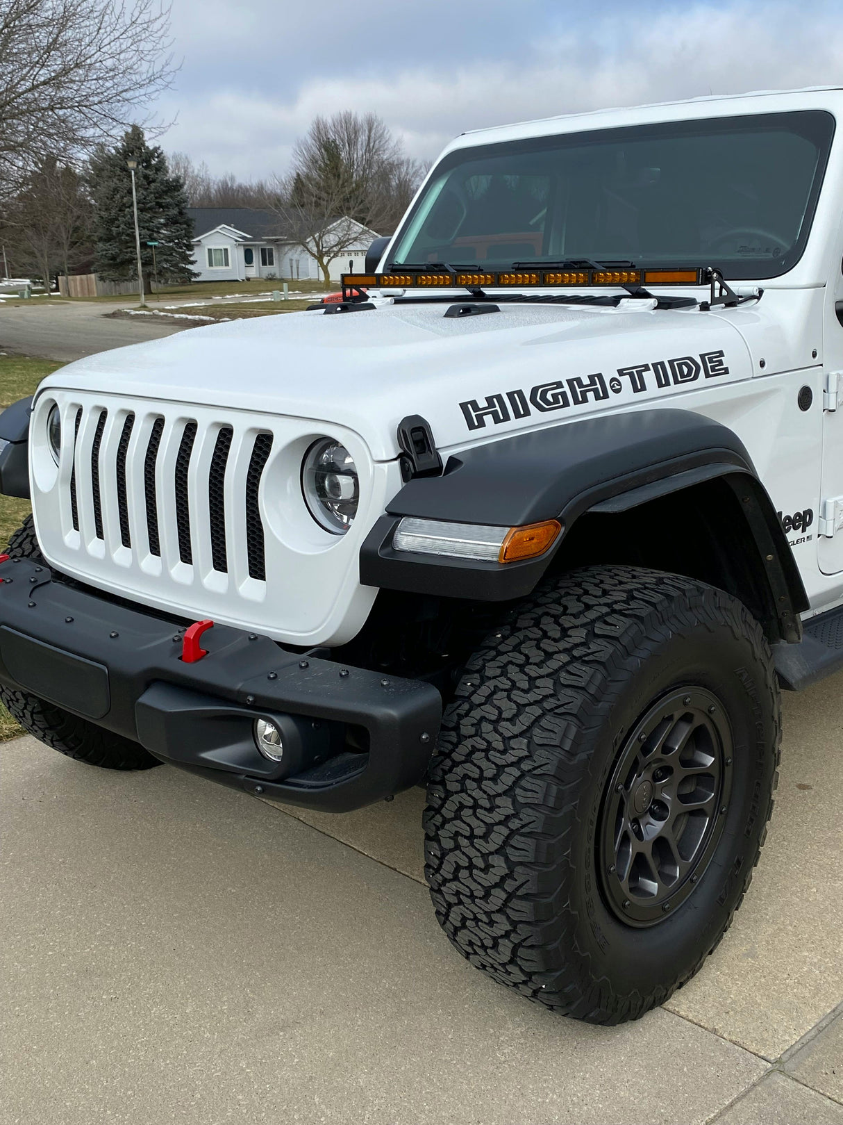 Kit de barre lumineuse LED pour capot Jeep JL Wrangler 2018-2025