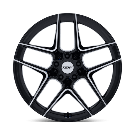 TSW TW008 Slipstream 20x9 5x114.3 - Gloss Black w/ Machined Face