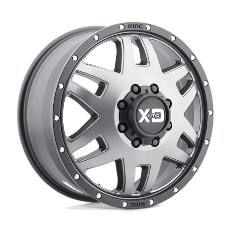 XD XD130 Machete Dually 20x8.25 8x165.1 - Matte Gray w/ Black Ring
