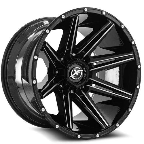 XF OFFROAD - XF-220 | 22x10 / -24 Offset / 8x180/8x165.1 Modèle de boulon | XF-220221081651180-24GBML