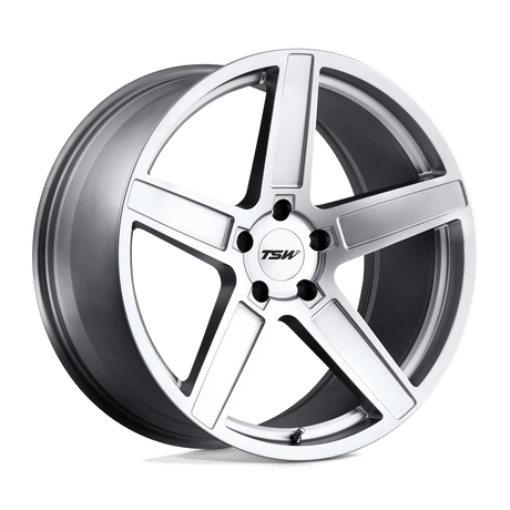 TSW Ascent 17x8 5x120 - Matte Titanium Silver